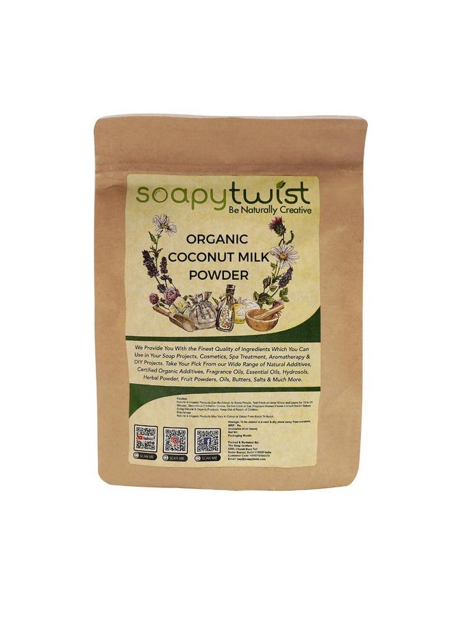 Soapy Twist Organic Coconut Milk Powder - 100G For Face Pack, Lip Scrub & Body Scrub - Image 1