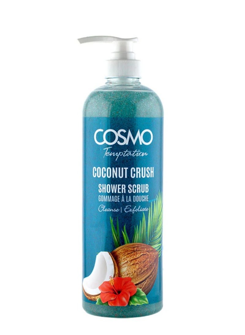 COSMO Cosmo Temptation Coconut Crush Shower Scrub 1000ml for Men and Women  - Image 1