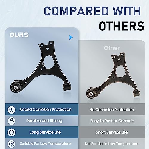 TadaMark Front Lower Control Arm Suspension Kit Compatible with 2006 2007 2008 2009 2010 2011 Honda Civic w/Ball Joint Sway Bar Tie Rod End K620382 K620383-12pc Set - Image 5
