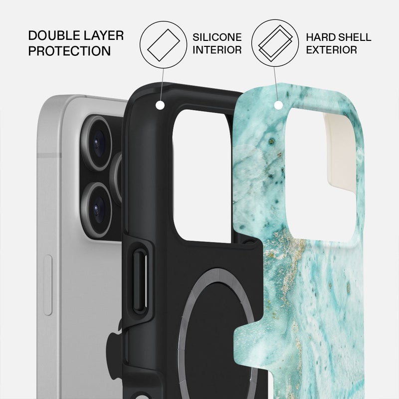 BURGA iPhone 17 Pro ULUWATU Premium Case Compatible with Hybrid Dual-Layer Hard Shell + Silicone Protection - Scratch-Resistant Shockproof Mobile Cover - Image 2