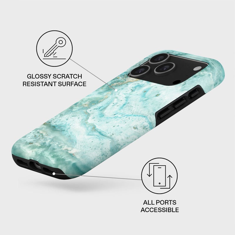 BURGA iPhone 17 Pro ULUWATU Premium Case Compatible with Hybrid Dual-Layer Hard Shell + Silicone Protection - Scratch-Resistant Shockproof Mobile Cover - Image 3