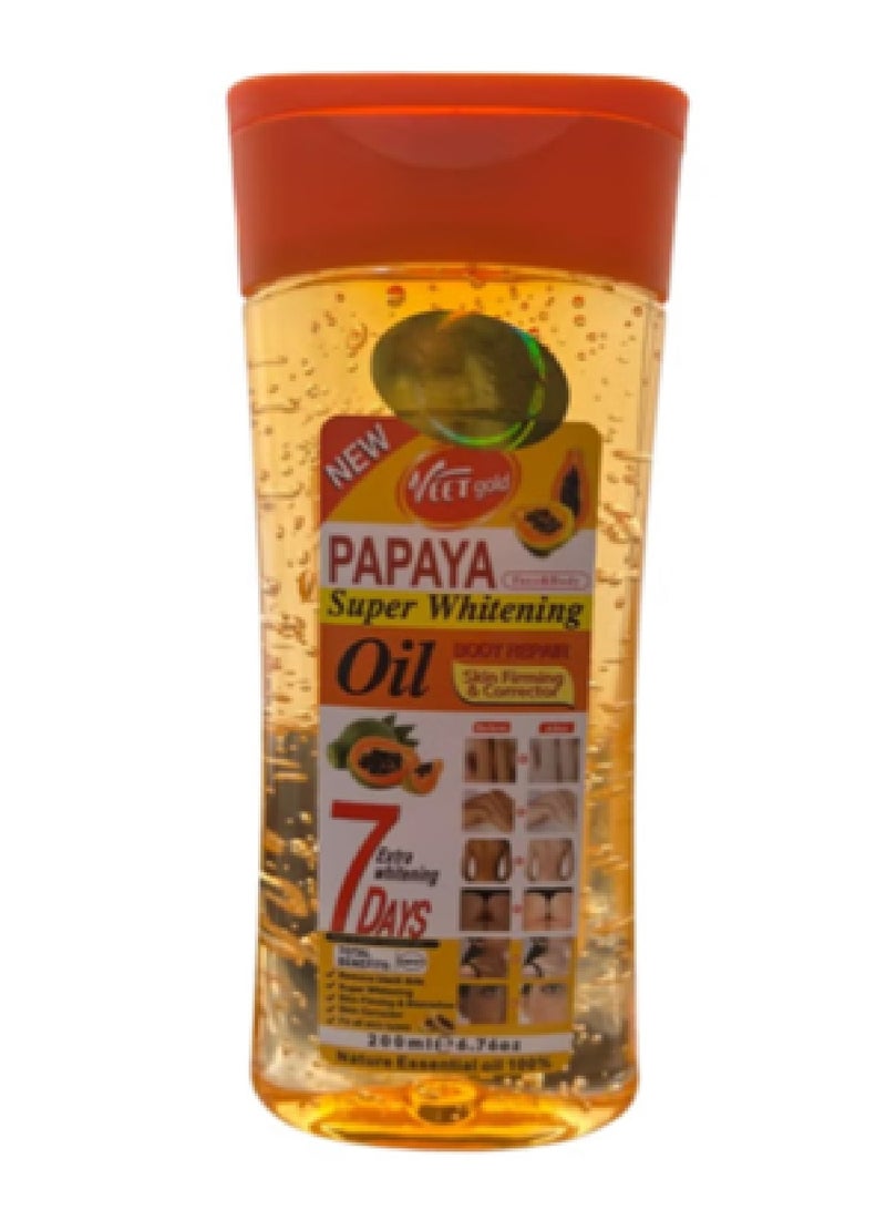Veet gold Papaya Super Whitening Oil Body Repair 200 ML