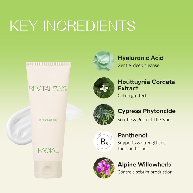 KLAVUU Revitalizing Deep Pore Care Face Wash | Hydrating Facial Cleanser for Sensitive skin with Hyaluronic Acid & Panthenol | Removes Makeup Gently | Fragrance Free - 5.07floz - Image 4