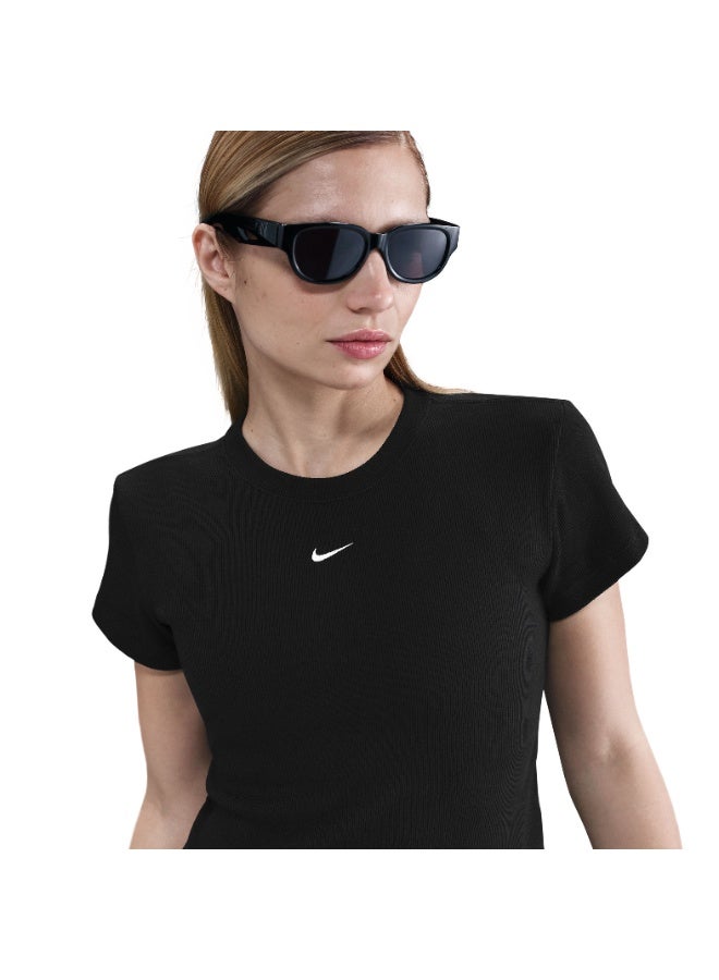 Nike Women’s Nike Sportswear Ribbed Tight Short-Sleeve T-Shirt - Image 5