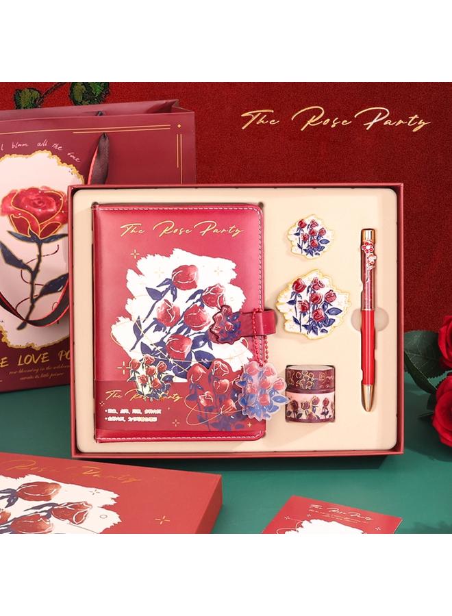 Bluejw Hand Account Book Gift Box For Girls Stationery Gift Box Suit Customized Notebook High Color Value Children Accompanying Gift Student Award - Image 3