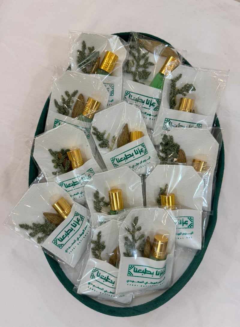 برايدس بوكس توزيعات اليوم الوطني عباره عن كسره عود +مسك مكون من 12 قطعه - Image 2