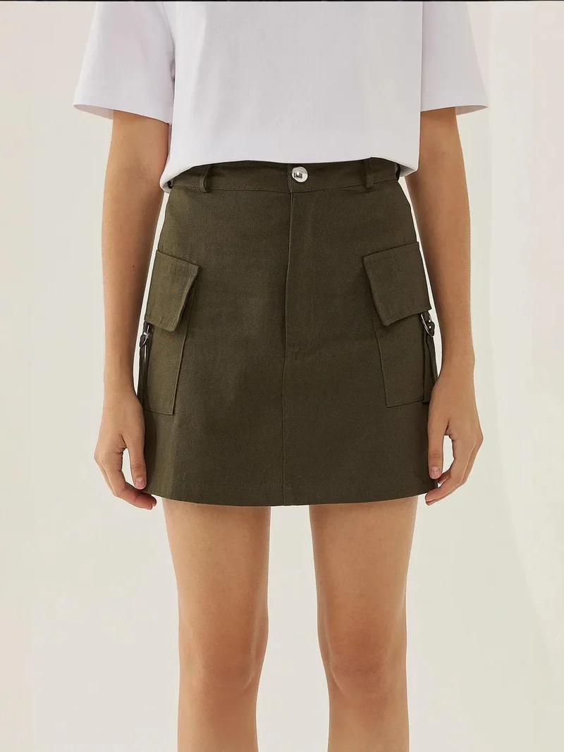 HICCUP Cargo Pocket Mini Skirt