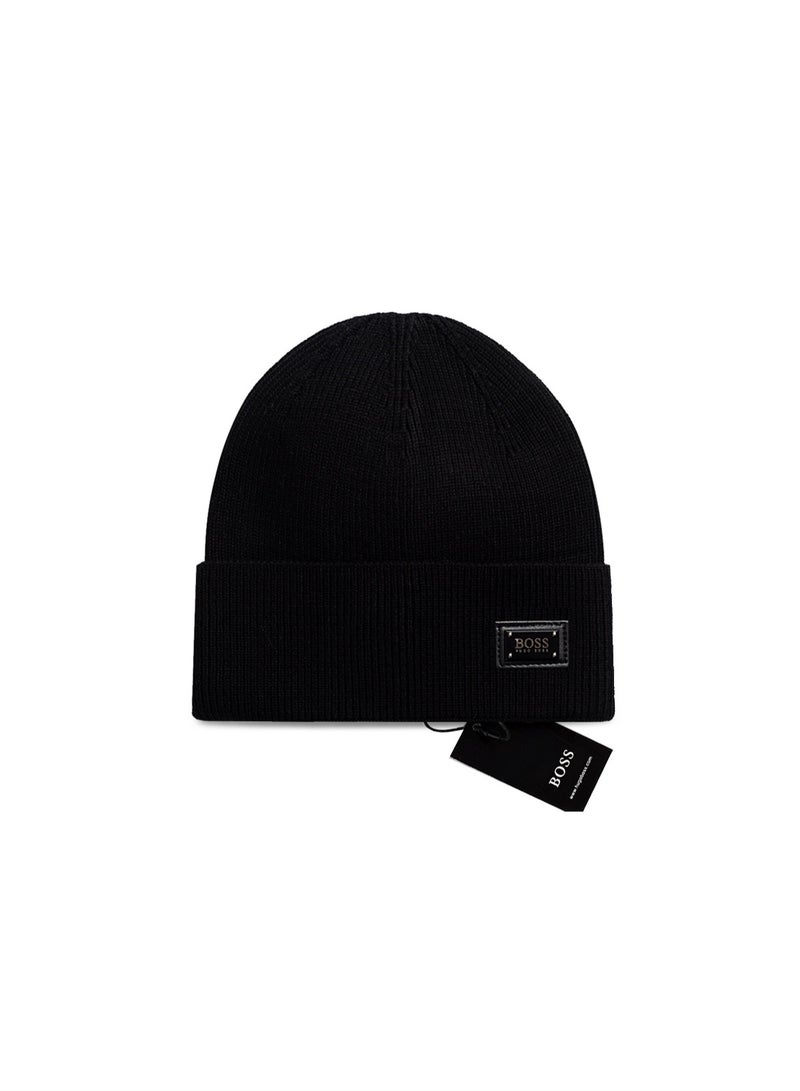 BOSS Minimalist solid-color beanie | Versatile basic style