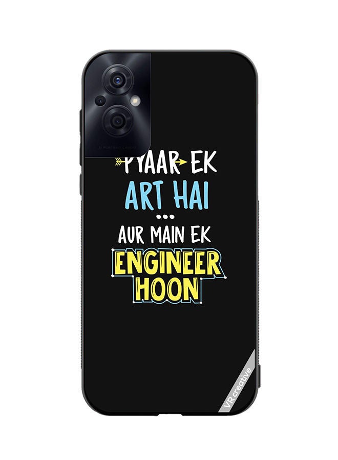 VR CREATIVE Protective Case Cover For Oppo Reno8 Z Pyaar Ek Art Hai Design Multicolour - Image 1