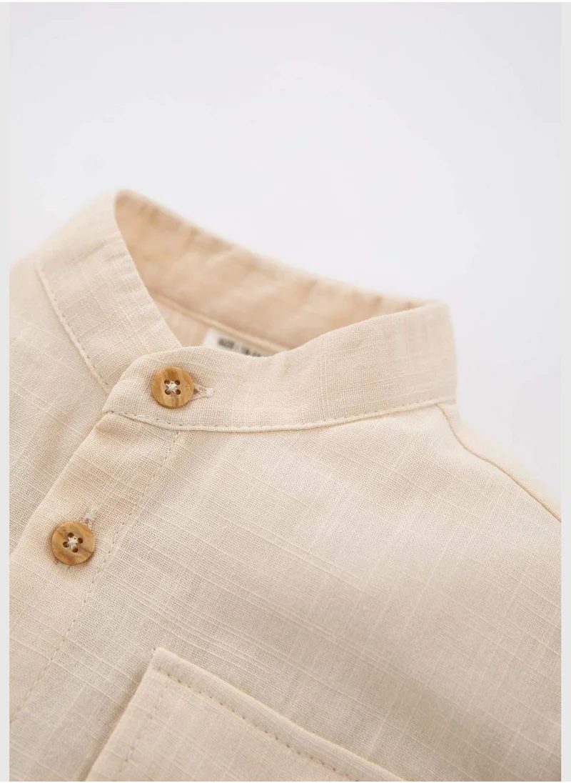 ديفاكتو BabyBoy Woven Long Sleeve Shirt