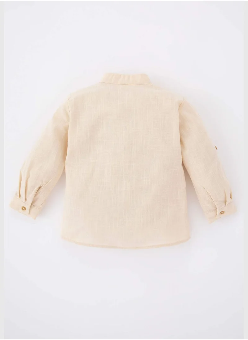 ديفاكتو BabyBoy Woven Long Sleeve Shirt