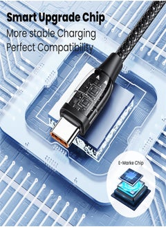 Generic 60W USB C Multi Charging Cable, 4FT 5-in-1 5A Fast Sync Charger Adapter, USB-C to Type C to Lightning+Micro, Nylon Braided Cable for Laptop Tablet Phone  - Image 2
