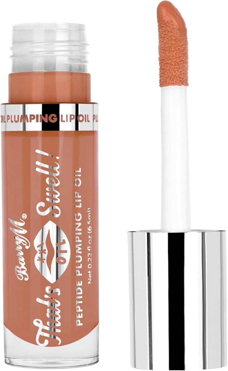 Thats Swell Peptide Plumping Lip Oil Shade Brown Honeyed Hued Lip Gloss