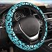 THOEWONG Palm Car Steering Wheel Cover for Women Surfer with Tree Men Stretch Cloth AntiSlip Wrap Protector Case Fit Universal Auto Accessories Decor Sweat Absorption 1415 Inch - Image 2