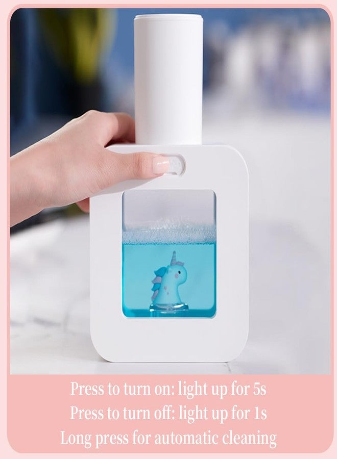 Ipalmay Cute Soap Dispenser for Kids - Automatic Foaming Soap Dispenser for Bathroom Kitchen Office School Children Gift, Waterproof USB Rechargeable Hand-Free Soap Dispenser 13.5oz,White Unicorn - Image 5