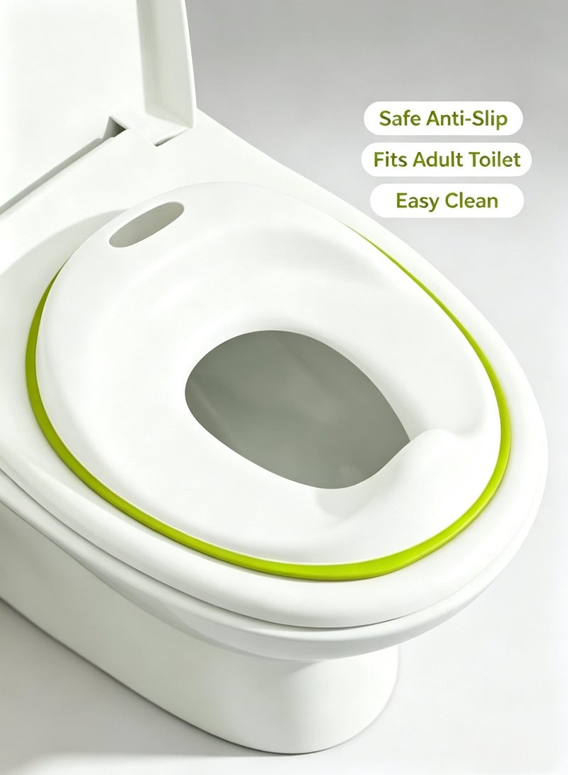 jaexest Potty Training Seat for Kids 1-5 Years, Portable Toddler Toilet Seat with Anti-Slip Strip, Splash Guard & Carry Handle, Fits Standard Adult Toilets for Boys Girls - Image 2