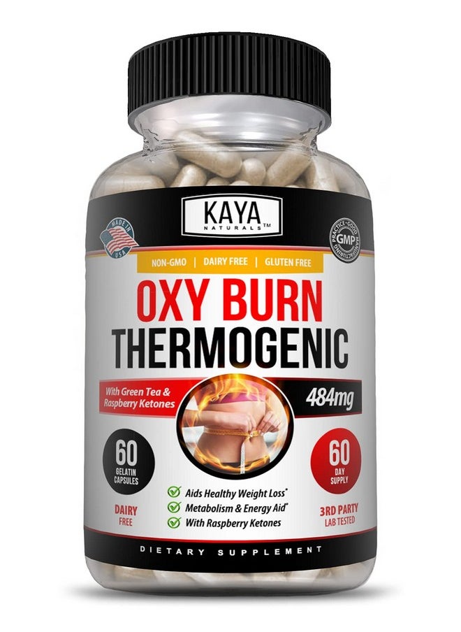 Kaya Naturals - Oxy Burn Weight Loss Pills Appetite Suppressant For Women & Men Supreme Fat Burner Powerful Thermogenic Diet Pills Natural Energy Boost 60 Count - Image 1