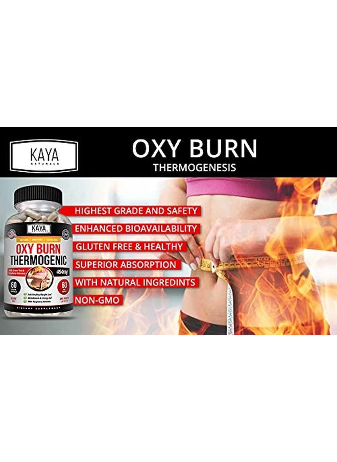 Kaya Naturals - Oxy Burn Weight Loss Pills Appetite Suppressant For Women & Men Supreme Fat Burner Powerful Thermogenic Diet Pills Natural Energy Boost 60 Count - Image 1