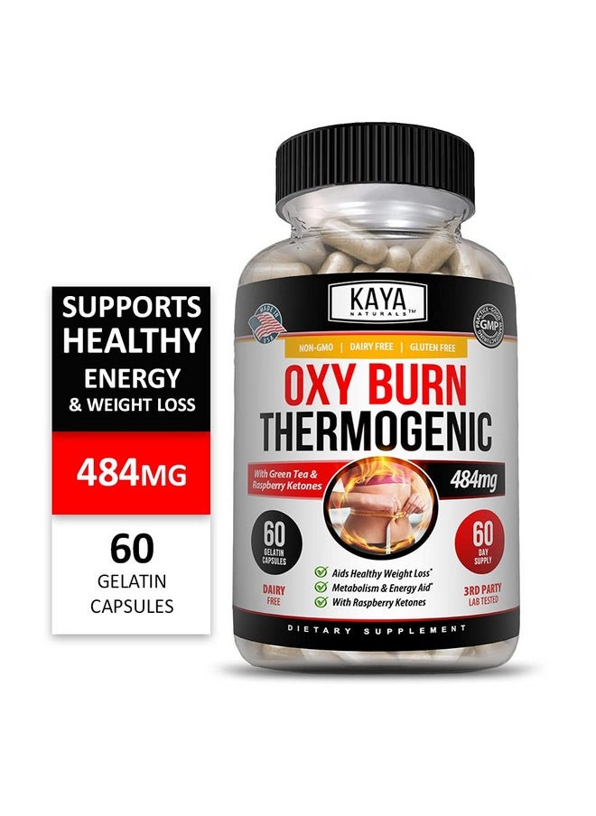 Kaya Naturals - Oxy Burn Weight Loss Pills Appetite Suppressant For Women & Men Supreme Fat Burner Powerful Thermogenic Diet Pills Natural Energy Boost 60 Count - Image 1