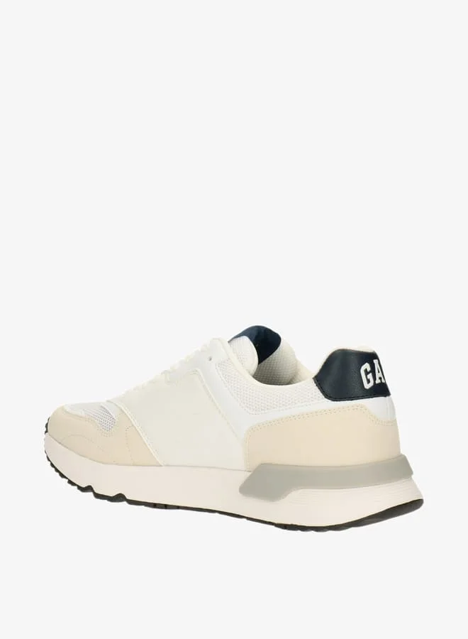 جاب Men's Logo Detailed Sneakers with Lace-Up Closure
