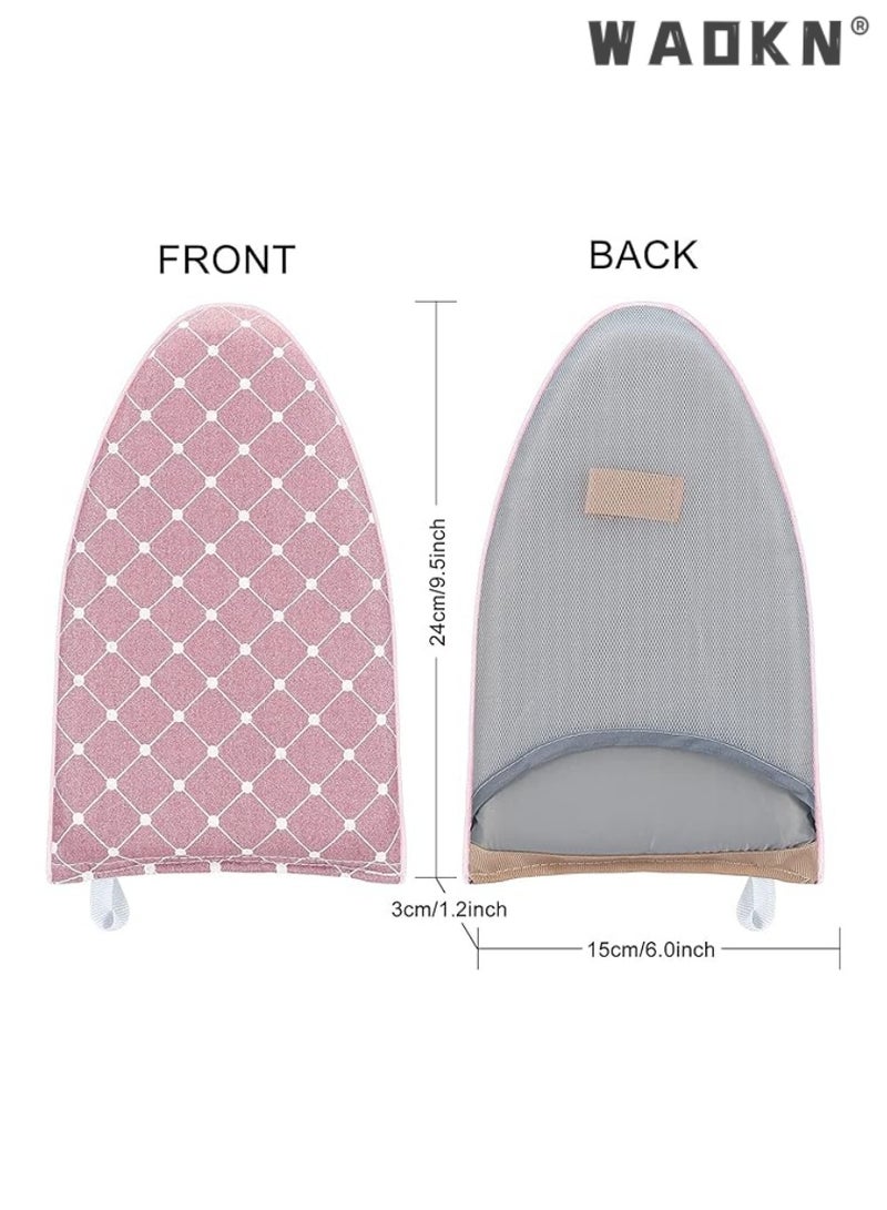 WAOKN Garment Steamer Ironing Glove, Waterproof Anti Steam Mitt with Finger Loop, Complete Care Protective Garment Steaming Mitt, Heat Resistant Gloves for Clothes Steamers (Large) (Pink)  - Image 3