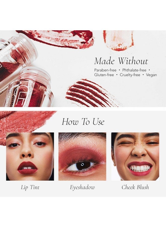 CLE Cosmetics Melting Lip Powder Mini Set of 6 - Lip Tint (Vegan, Cruelty Free, Paraben-Free) with Long-Lasting, Weightless Lip Stain, Usable on Lips, Eyes and Cheeks, Matte Finish, Travel Size - Image 4