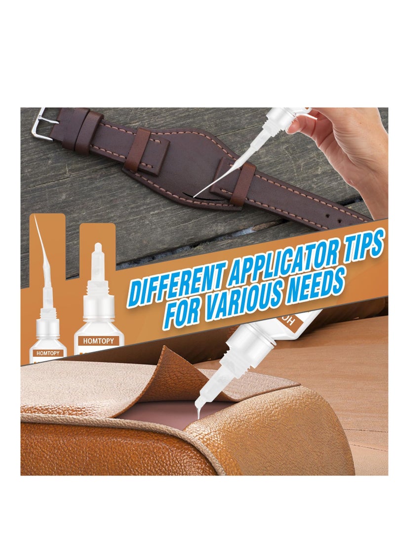HOMTOPY Leather Glue Instant Glue, Suitable For Leather Shoes, Bags And Belts Repair