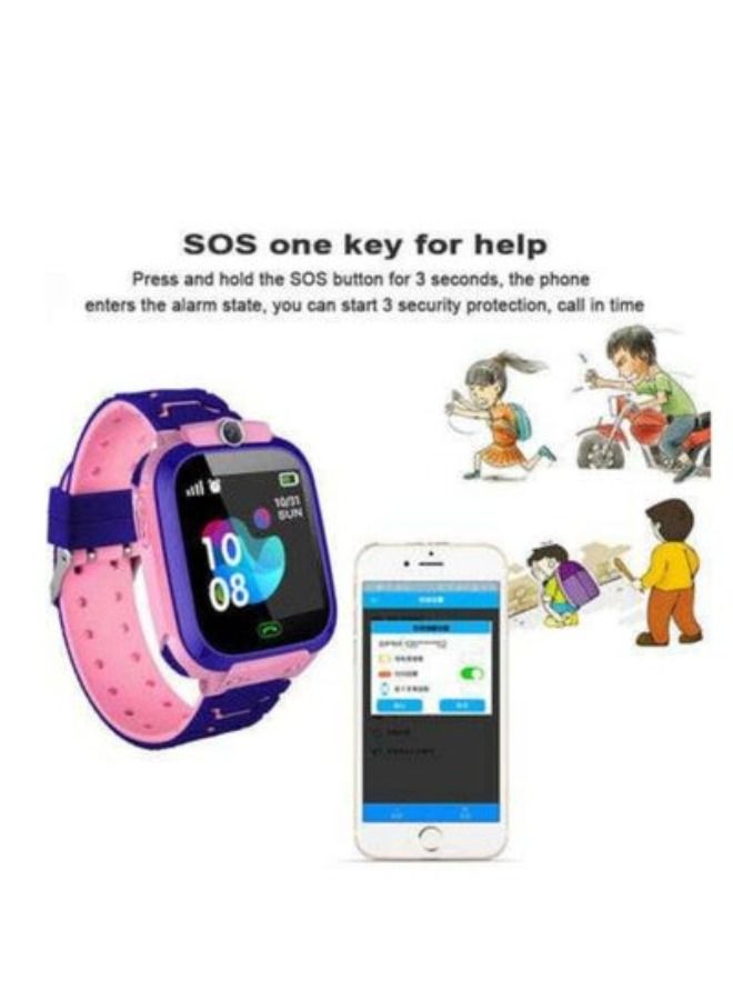 ACLIX Children's Smart Wrist Watch Phone Smartwatch For Boys Girls With Sim Card Photo Waterproof GPS Tracker Child Kids Smart Watch Pink/Black/Purple - Image 5