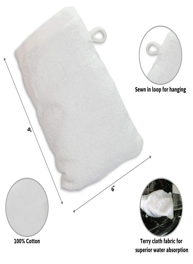 Made Easy Kit Bath Mitts - Pack of 6 - (6" x 9") European Style Washcloth with Loop (Variety, 6 x 9 inches) - Image 5