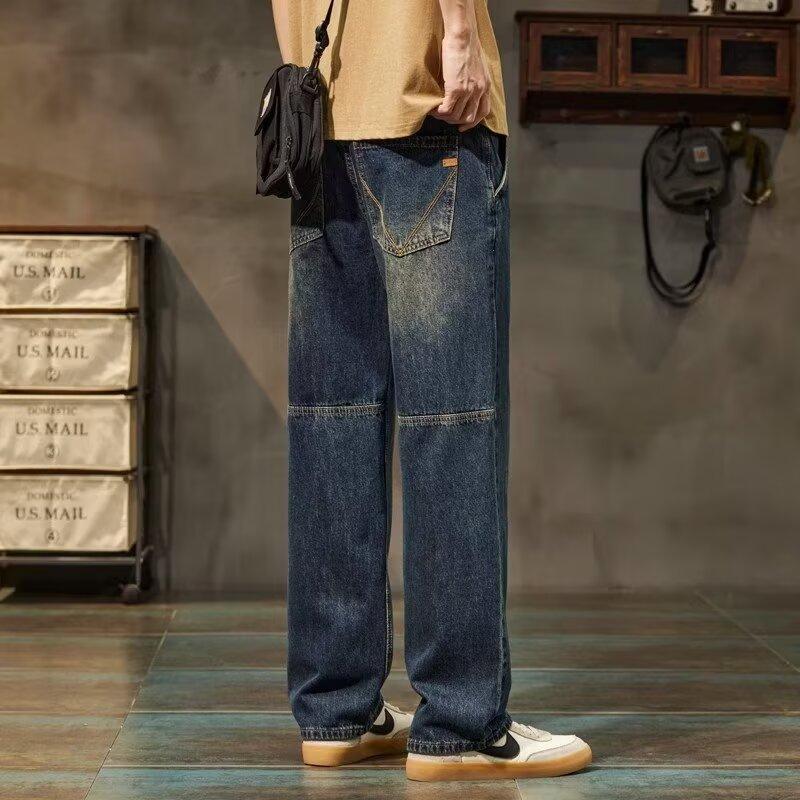 Unisex Classic Denim Jeans Loose Fit Daily Outdoor Wear - Image 1