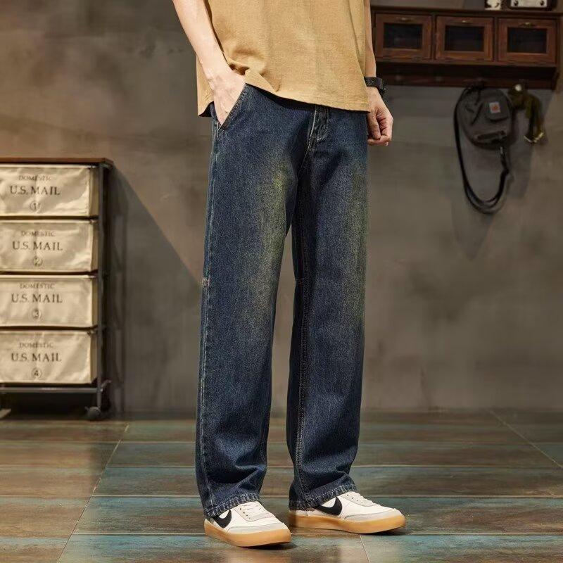 Unisex Classic Denim Jeans Loose Fit Daily Outdoor Wear - Image 4