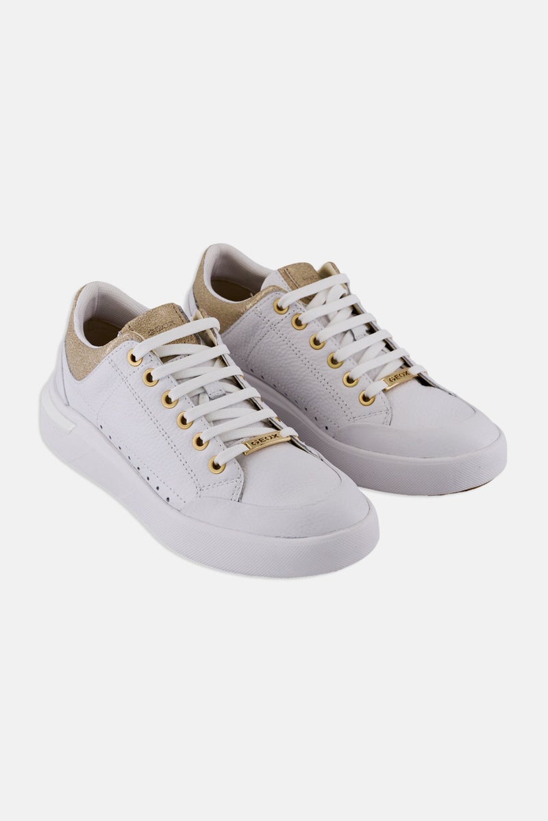 GEOX Women Dalyla Lace Up Sneakers, White - Image 1