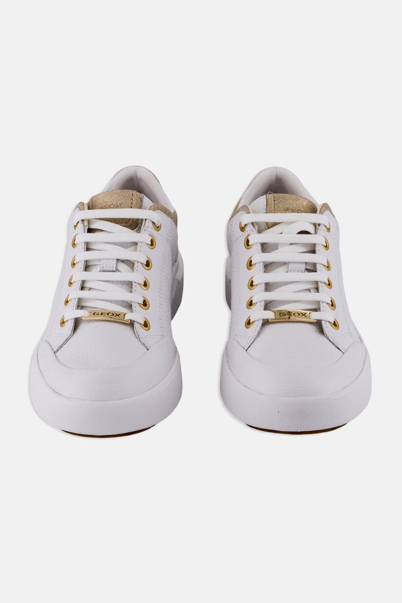 GEOX Women Dalyla Lace Up Sneakers, White - Image 4