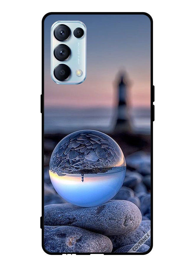 Covernex غطاء حماية لهاتف Oppo Reno5 Pro 5G تصوير رائع للطبيعة في زجاج دائري  - Image 1