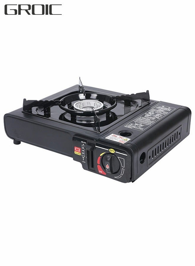 GROIC GS-1000 7650 BTU Portable Butane Gas Stove Automatic Ignition For Camping and Picnic - Image 1