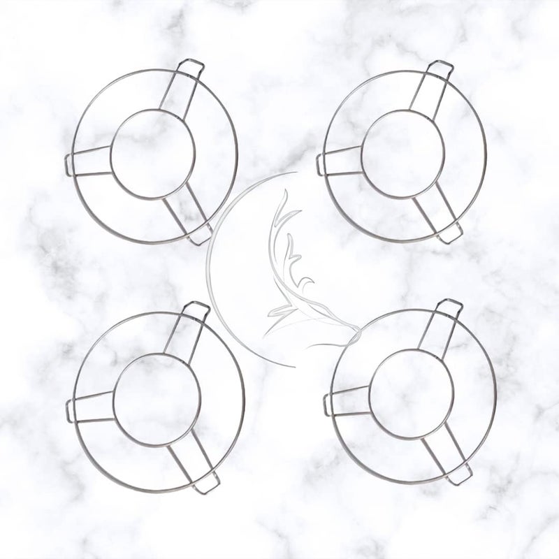THE COOK HOUSE THE COOK HOUSE - Stainless Steel Round Table Ring, Hot Pot Stand, Hot Pan/Vessel Holder for Dining Table, Cooker/Steamer/Matka Stand, Kitchen Rack (4)  - Image 1