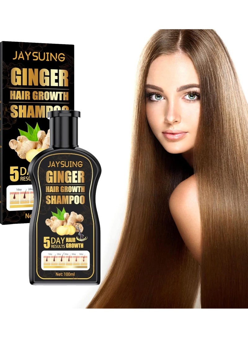 Jaysuing Hair Growth Shampoo, Ginger Hair Conditioner, Hair Thickening, Anti-Hair Loss Shampoo for Men and Women, 100ml - Image 1