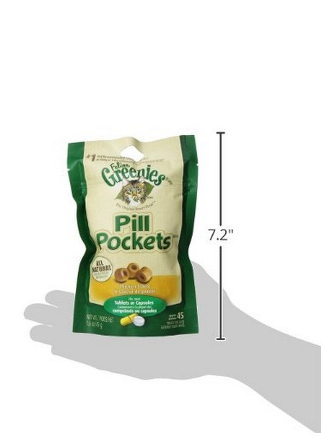 Greenies Feline Greenies Pill Pockets Cat Treats Chicken, 45 Treats, 1.6 Oz. (Pack Of 6) - Image 3
