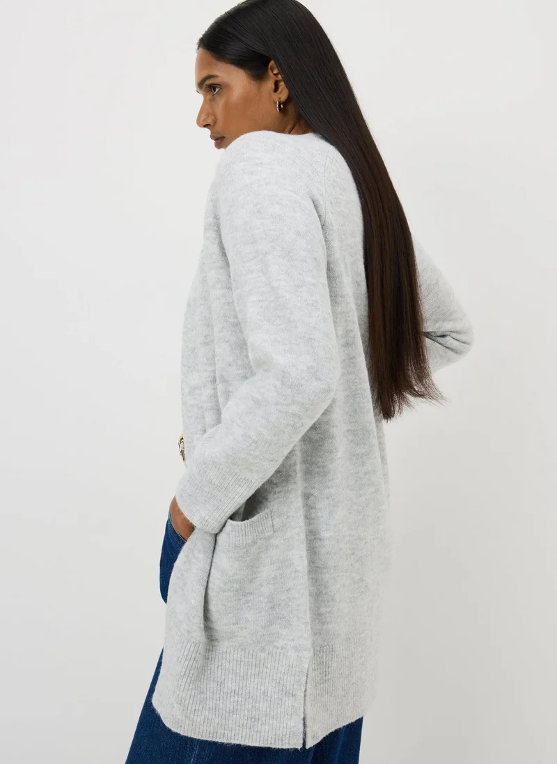 Matalan Grey Marl Longline Cardigan