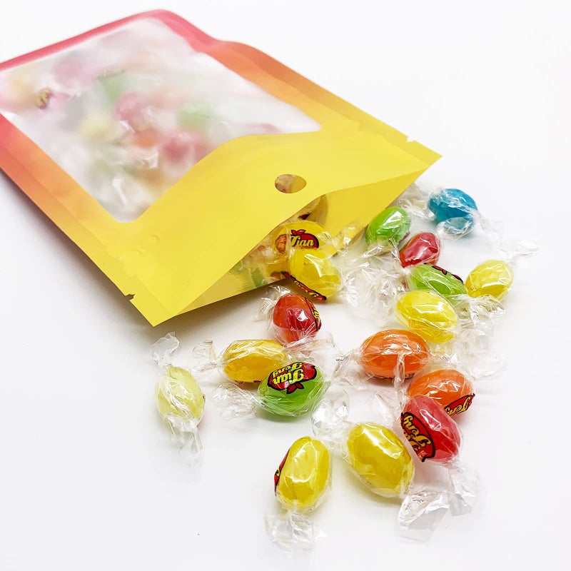 Arsmat 100 Pcs Resealable Mylar Bags, Gradient Color Food Storage Bags, Zip Bag Foil Bags Packaging Pouch for Food Storage, Sample, Small Business (Yellow Orange, 2.7 X 3.9 Inch) - Image 5