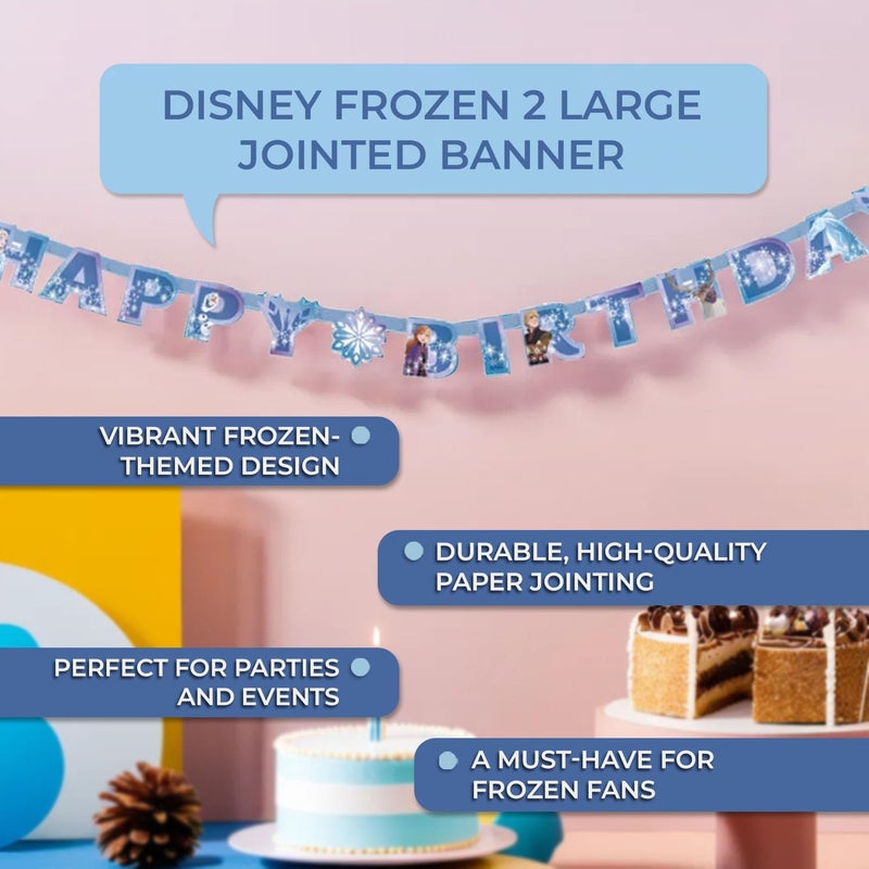 Unique Disney Frozen 2 Large Jointed Banner  Perfect for Themed Parties  Events - Image 4