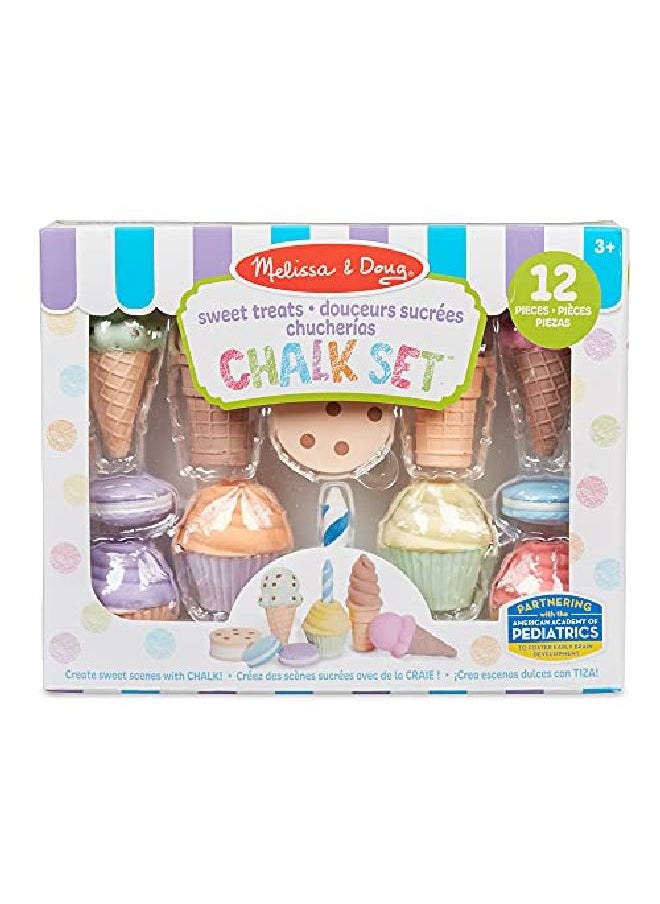 Melissa & Doug - Sweet Treats Chalk Play Set (12 Pieces) - Image 1