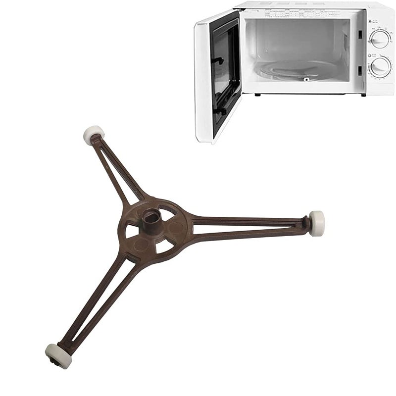 Microwave Turntable Holder Roller Rotating Ring Tripod Arm Glass Play Tray Roller Guide Stand Holder Fits for 96245CM Microwave Glass Plate Turntable Plate Replacement