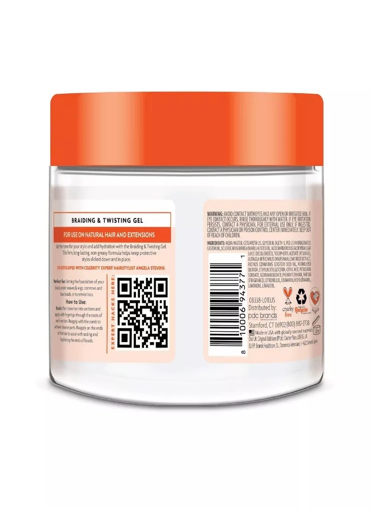 Cantu Protective Styles Braiding & Twisting Gel 237 g - Marula Oil & Aloe Vera Formula Firm Long-Lasting Hold with No Flaking, Gentle on Braids, Wigs, Weaves & Locs 227grams - Image 2