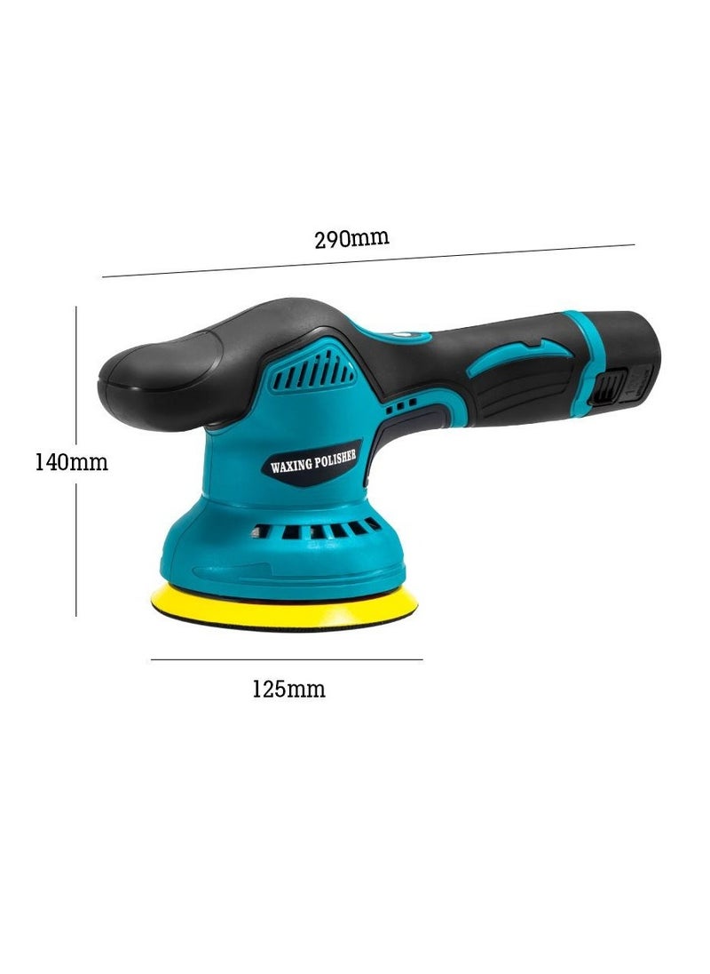 Cordless Polisher for Car Detailing with 2pcs DC 18V 1500mAh Batteries & Charger Cordless Car Buffer Polisher Variable Speeds Portable Sander for Car Waxing/Buffing/Scratch Repairin