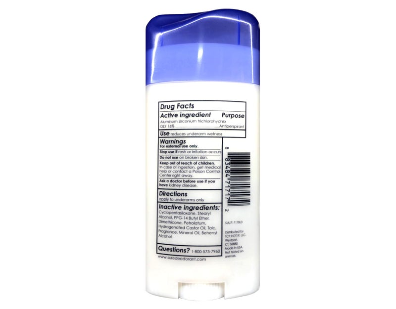 Sure Deodorant 2.6oz Invisible Solid Unscented (Pack of 3) - Image 5