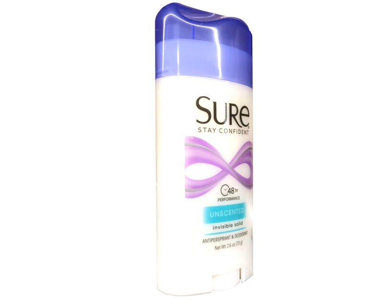 Sure Deodorant 2.6oz Invisible Solid Unscented (Pack of 3) - Image 4