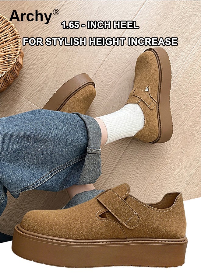 Archy Women's Platform Slip-On Mules - Comfortable Soft Rounded Toe Chunky Sole Shoes for Casual & Office Wear - Image 3