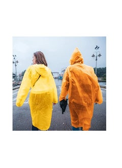 SYOSI Raincoat Rain Poncho for Adults Disposable Raincoats Easy Carry Keyring Ball Raincoat Emergency Raincoats with Hood and Elastic Cuff Sleeves Poncho Rainwear for Hiking Camping Travel Outdoor 4 Pcs  - Image 3