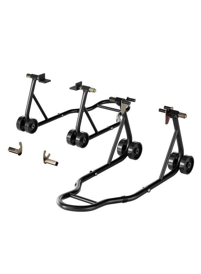 SPECSTAR Motorcycle Stands 400kg Front and Rear Wheels Lift Combo with U+L Adjustable Swingarm Spool Heavy Duty Paddock Stands - Image 1